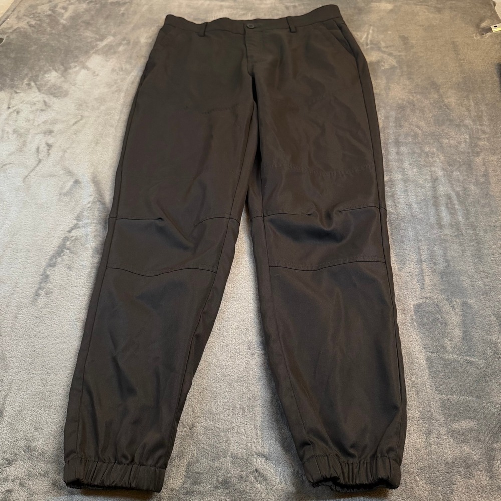 Manfinity Jogger Pants Mens Medium Black Elastic Cuff Lightweight